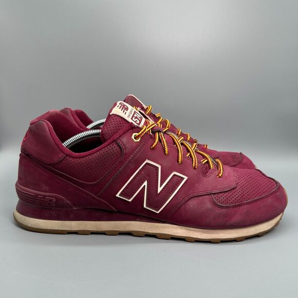 New Balance Other - New Balance 574 Men's Size 13 Maroon Lace Up Low Top Athletic Running Sneaker